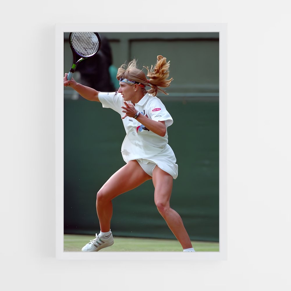 Poster Steffi graf gazon – affiche Tennis (vue 3)